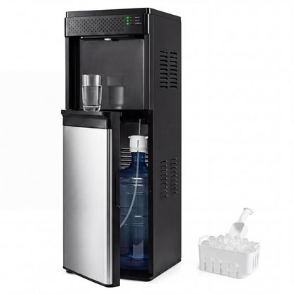 Water Dispenser with Ice Maker 3 in 1 Bottom Loading Water Cooler for 5 Gallon Bottle, Black Ice Makers at Gallery Canada