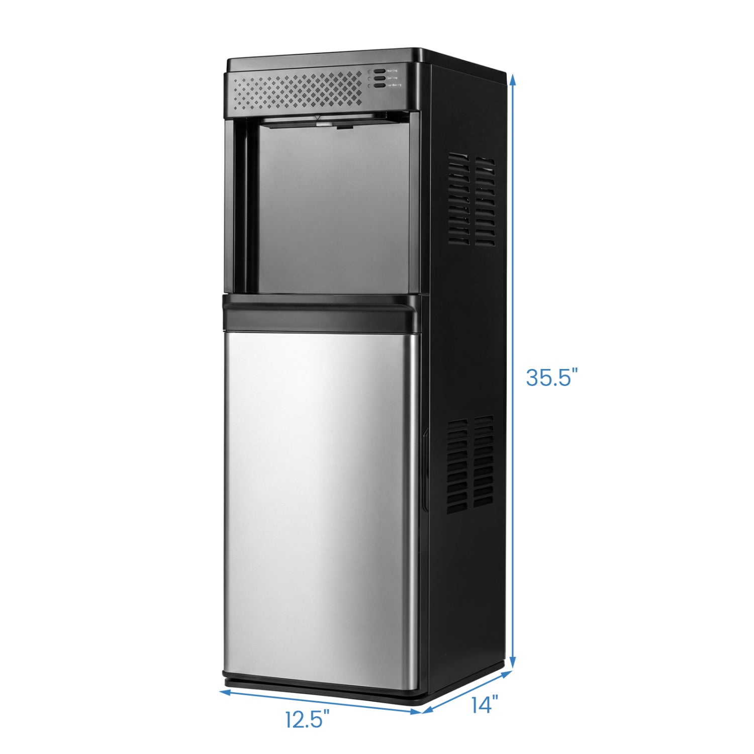 Water Dispenser with Ice Maker 3 in 1 Bottom Loading Water Cooler for 5 Gallon Bottle, Black Ice Makers at Gallery Canada
