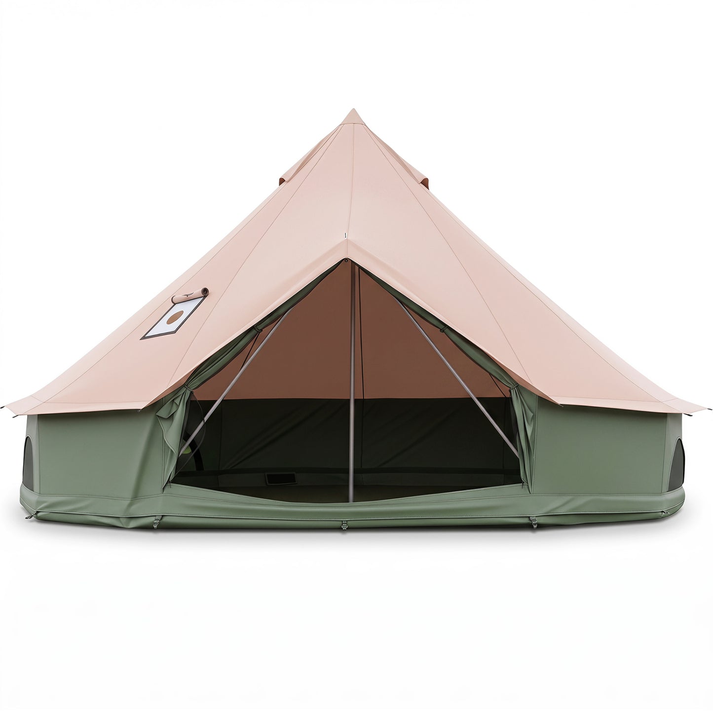 Waterproof Bell Tent With Stove Jack, M-Green