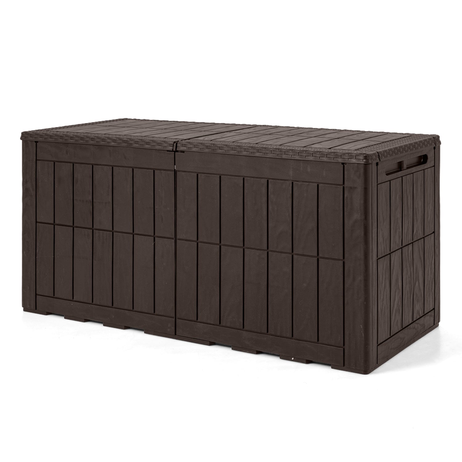 Outdoor Lockable Deck Box, Waterproof, Dark Brown Sheds & Outdoor Storage Dark Brown at Gallery Canada