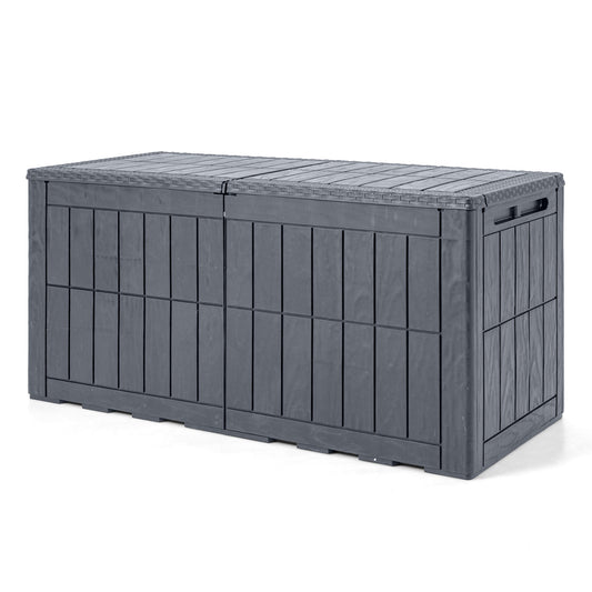 Waterproof Lockable Outdoor Deck Box, Gray Sheds & Outdoor Storage Gray at Gallery Canada