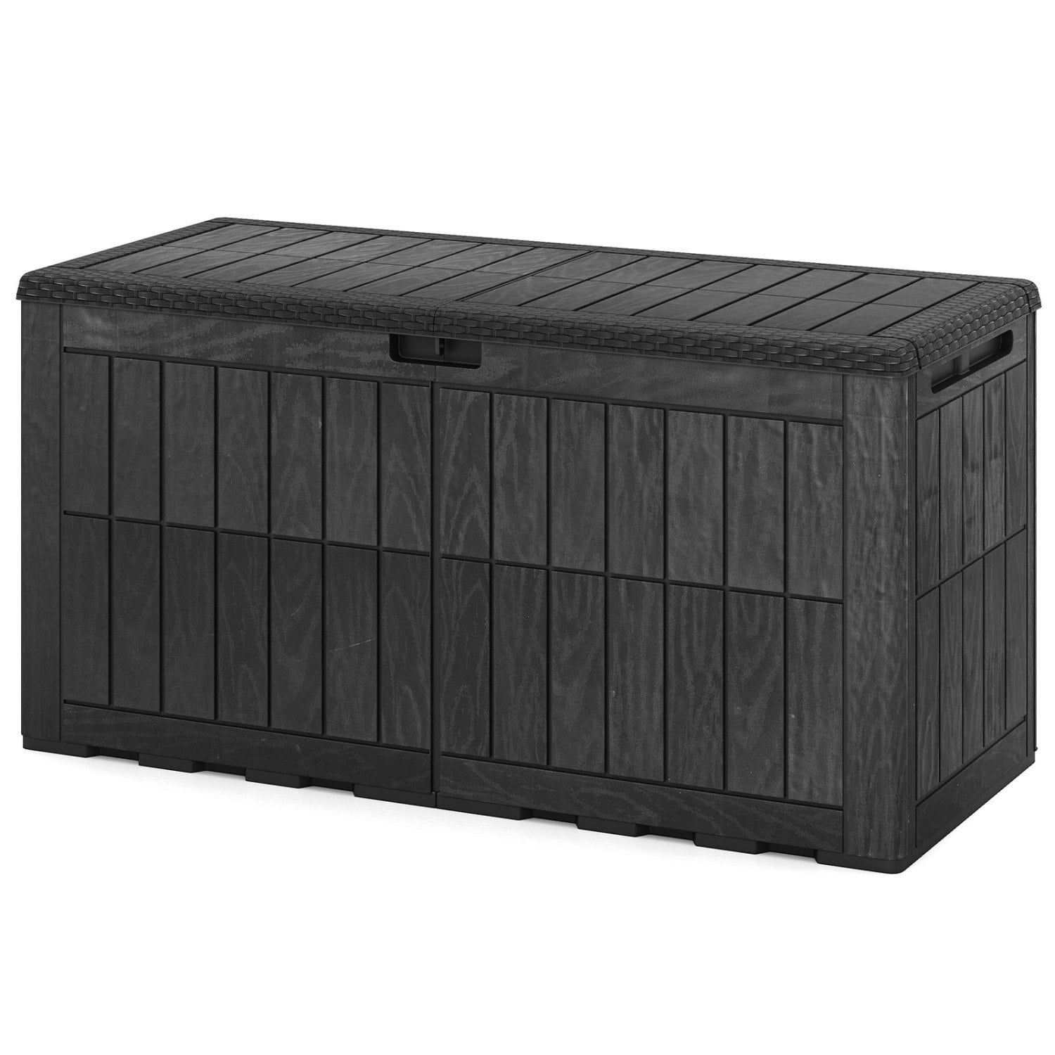 Waterproof Lockable Outdoor Deck Box Sheds & Outdoor Storage Black at Gallery Canada