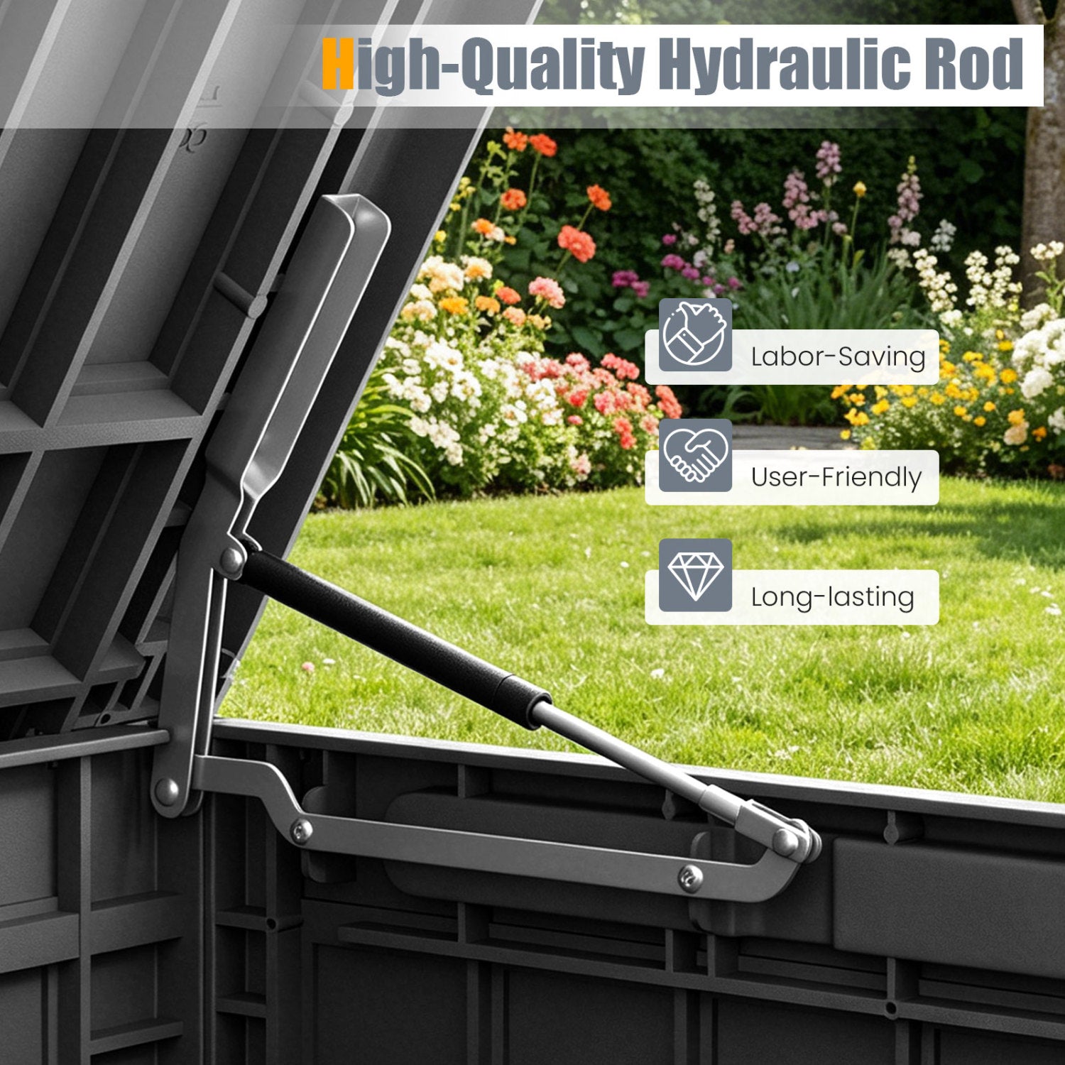 Waterproof Lockable Outdoor Deck Box Sheds & Outdoor Storage at Gallery Canada