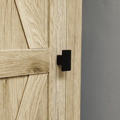 48" Farmhouse Kitchen Pantry Cabinet, Adjustable Shelves, Natural Kitchen Pantry Cabinets at Gallery Canada