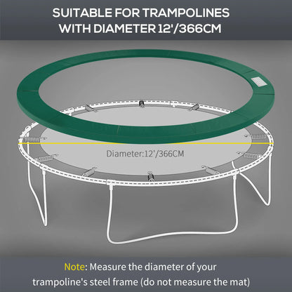 8ft Trampoline Pad, 96" Spring Safety Cover, EPE Foam, Green Trampolines at Gallery Canada