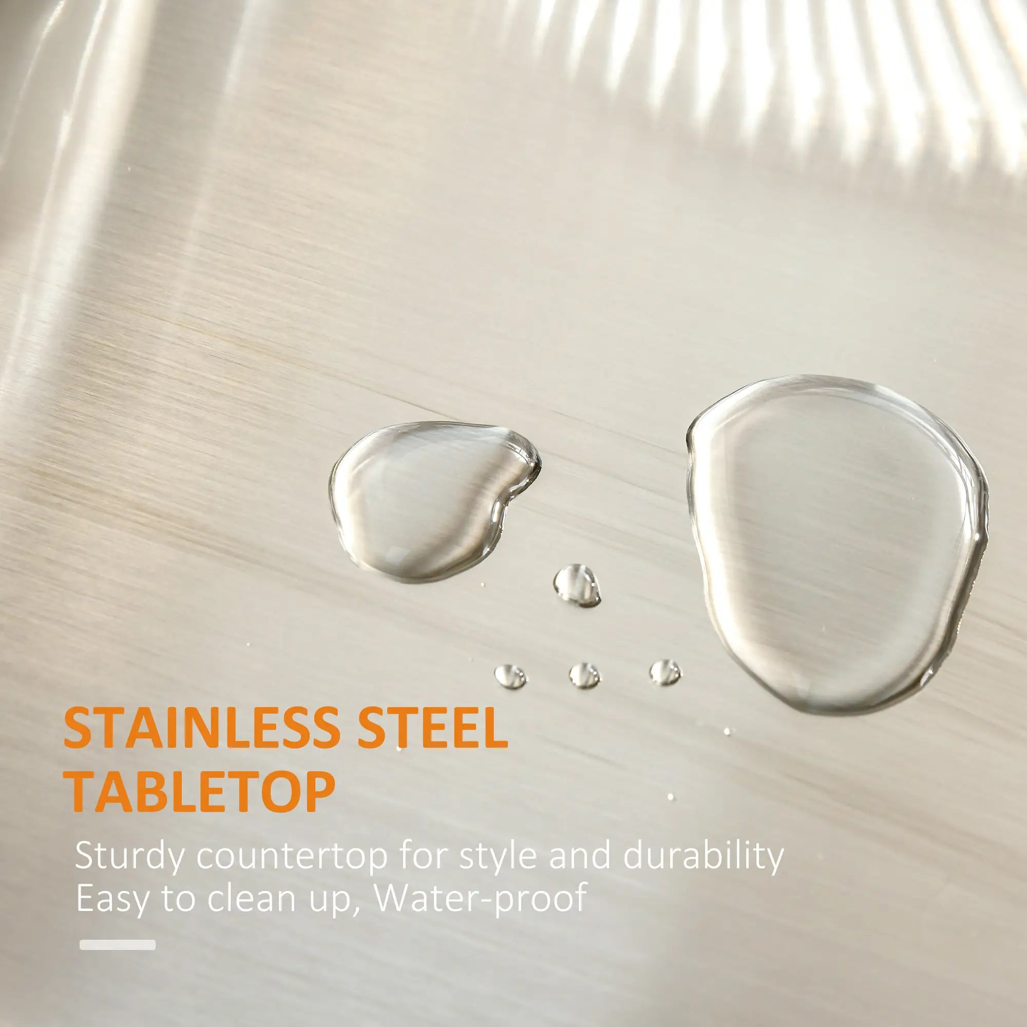 Kitchen Island on Wheels, Stainless Steel Top, Spice Rack, Drawers, White Kitchen Islands & Kitchen Carts at Gallery Canada