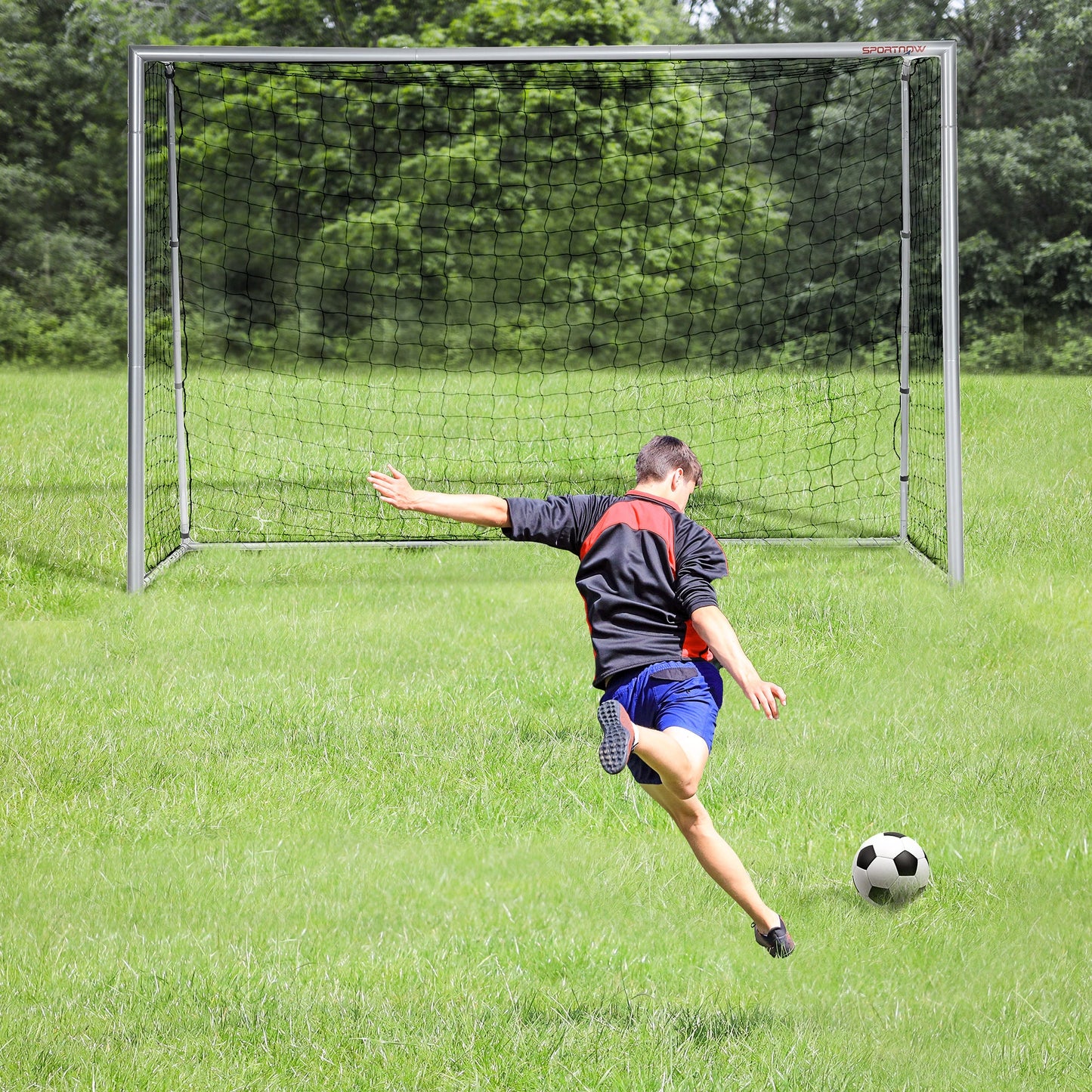 10ft x 6.5ft Soccer Goal, Soccer Net with Ground Stakes Football at Gallery Canada