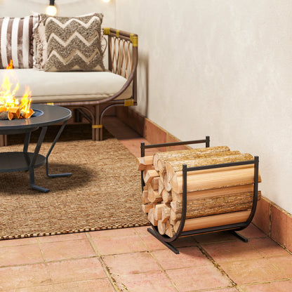 Firewood Rack, 17 Inch Heavy Duty Log Holder, Indoor Outdoor Storage Firewood Racks at Gallery Canada