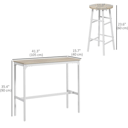 3-Piece Counter Height Bar Table And Chairs Set For 2 Bar Sets at Gallery Canada