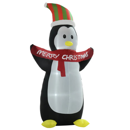 8' Inflatable Penguin LED Lights, Indoor Outdoor Christmas Decoration Christmas Inflatables at Gallery Canada