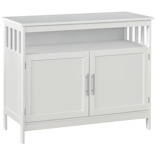 Wooden Console Table, Open Shelf, 2 Layer Cabinet, Kitchen Furniture