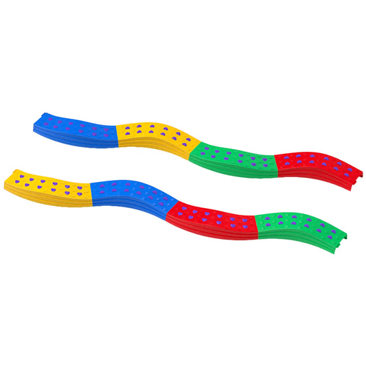 8PCs Kids Balance Beam Stepping Stones, Non-Slip Foot Pads Baby Gym & Playmats Multi Colour at Gallery Canada