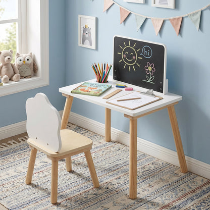 Weaning Table and Chair Set With Chalkboard