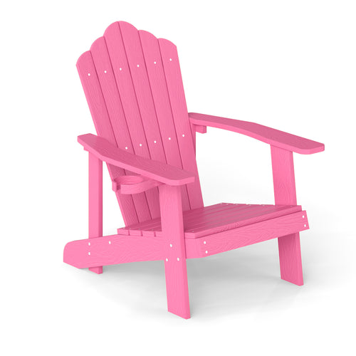 Outdoor Adirondack Chair, Weather Resistant HIPS, Pink