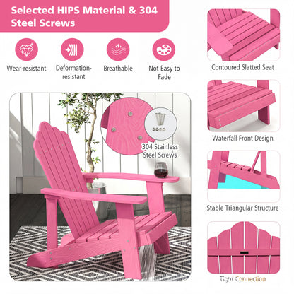 Outdoor Adirondack Chair, Weather Resistant HIPS, Pink Adirondack Chairs at Gallery Canada