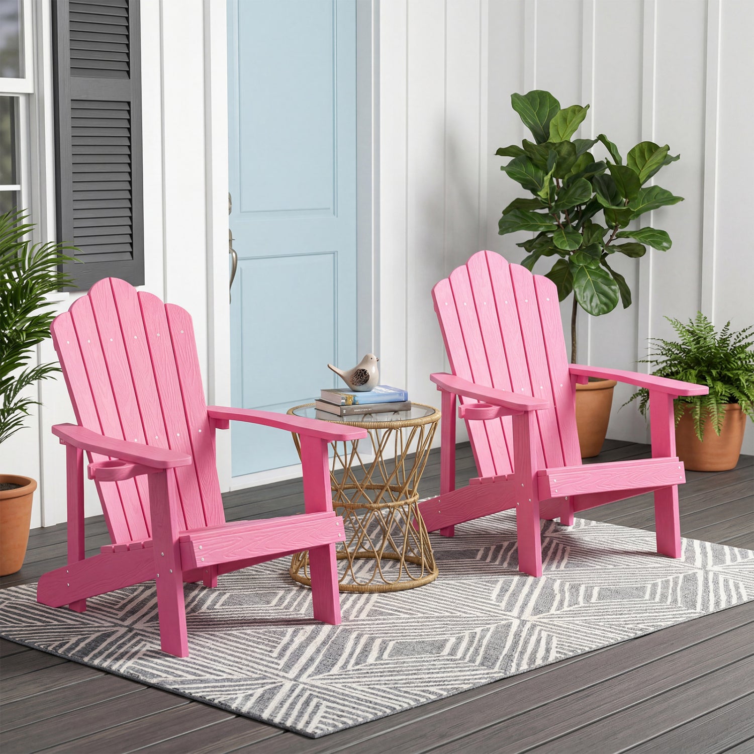 Outdoor Adirondack Chair, Weather Resistant HIPS, Pink Adirondack Chairs at Gallery Canada