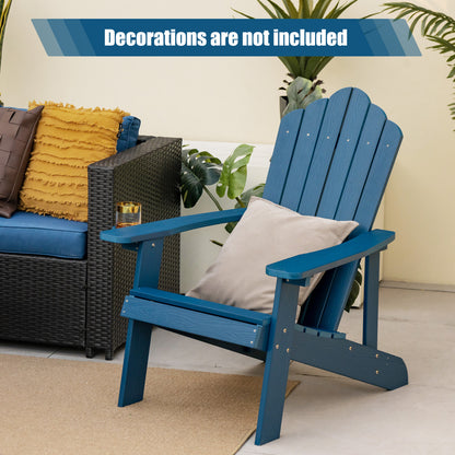 Weather Resistant HIPS Outdoor Adirondack Chair, Navy Adirondack Chairs at Gallery Canada