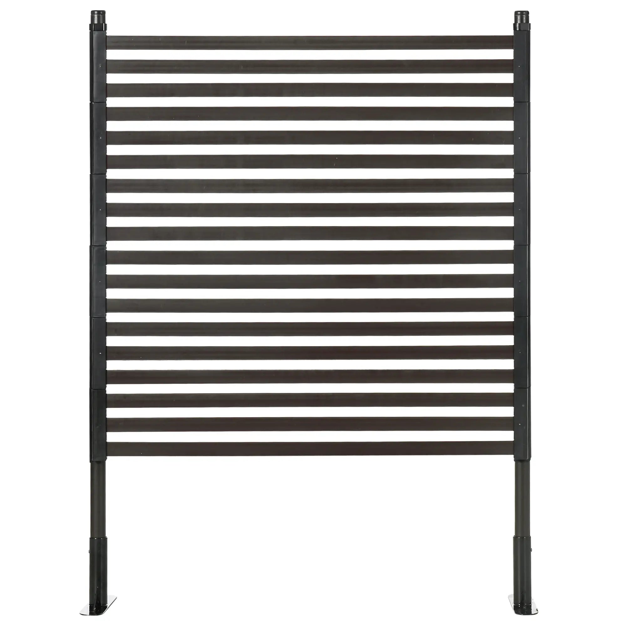 4 FT Outdoor Privacy Screen, 2 Standing Ways, Metal Animal Barrier, Brown Garden Fences at Gallery Canada