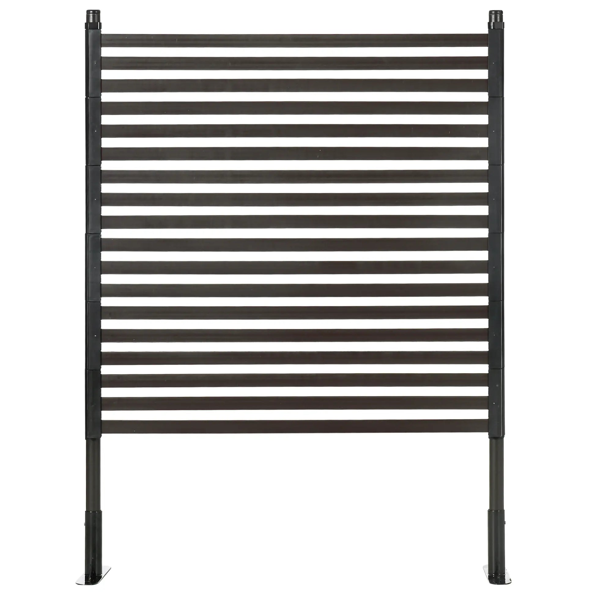 4 FT Outdoor Privacy Screen, 2 Standing Ways, Metal Animal Barrier, Brown Garden Fences at Gallery Canada