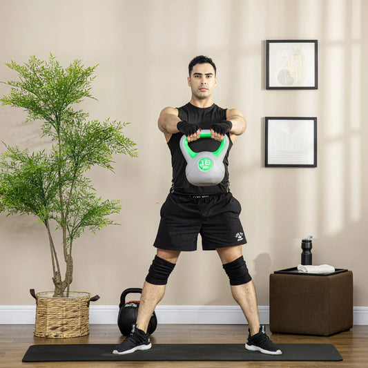 35 Lb Soft Kettlebell, Sand Filled, Green Strength Training Equipment Green, Grey at Gallery Canada