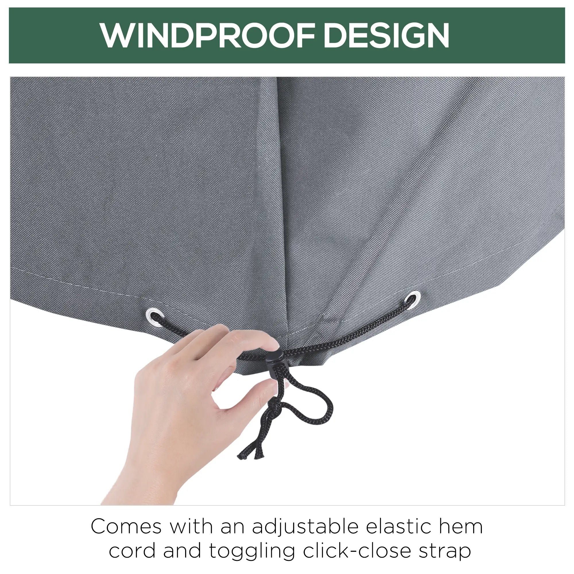 Patio Furniture Cover Waterproof 300D, 97x65x26, Grey Patio Furniture Covers at Gallery Canada