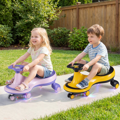 Wiggle Car Ride-On Toy, Flashing Wheels, Purple Push & Pedal Ride On Toys at Gallery Canada