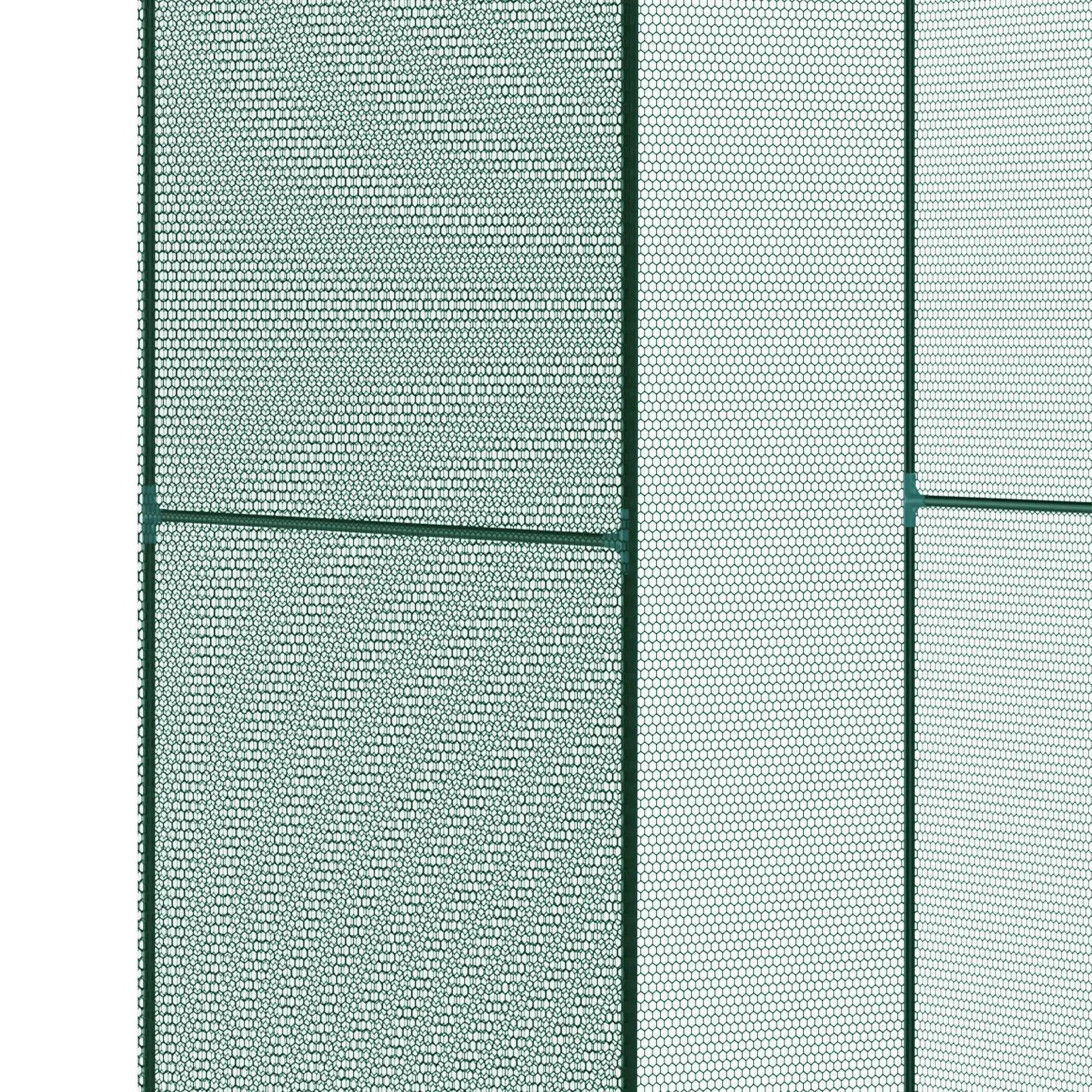 4' x 4' Walk-In Greenhouse, Roll-Up Zipper Door, Dark Green Greenhouses at Gallery Canada