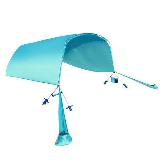 Wind Powered Beach Tent, Portable Sun Shelter Canopy, Blue Tents Blue at Gallery Canada