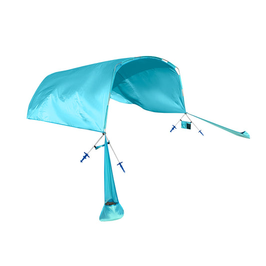 Wind Powered Beach Tent, Portable Sun Shelter Canopy, Blue Tents Blue at Gallery Canada