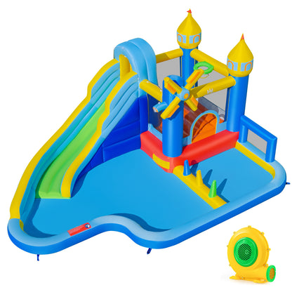 Inflatable Water Slide Park, Windmill Theme, Jumping Area, Blower Inflatable Water Slides at Gallery Canada