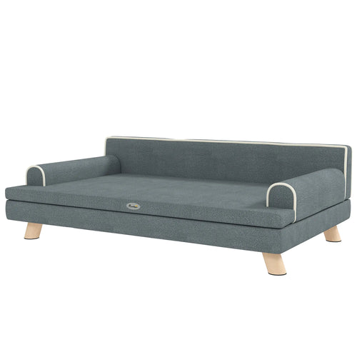 Elevated Dog Sofa Bed, Medium & Large, Dark Grey