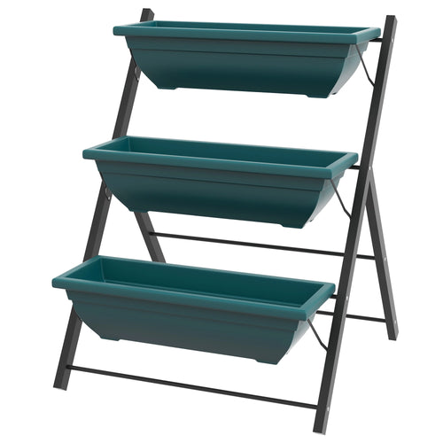 3-Tier Vertical Garden Planter, Outdoor Plant Stand for Vegetables Flowers