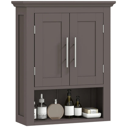 Bathroom Wall Cabinet, Medicine Cabinet with Shelf, Brown Bathroom Cabinets at Gallery Canada
