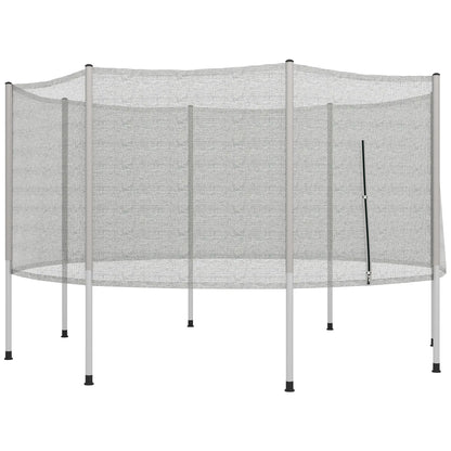 14FT Trampoline Enclosure Net with 8 Poles, Grey Trampolines at Gallery Canada