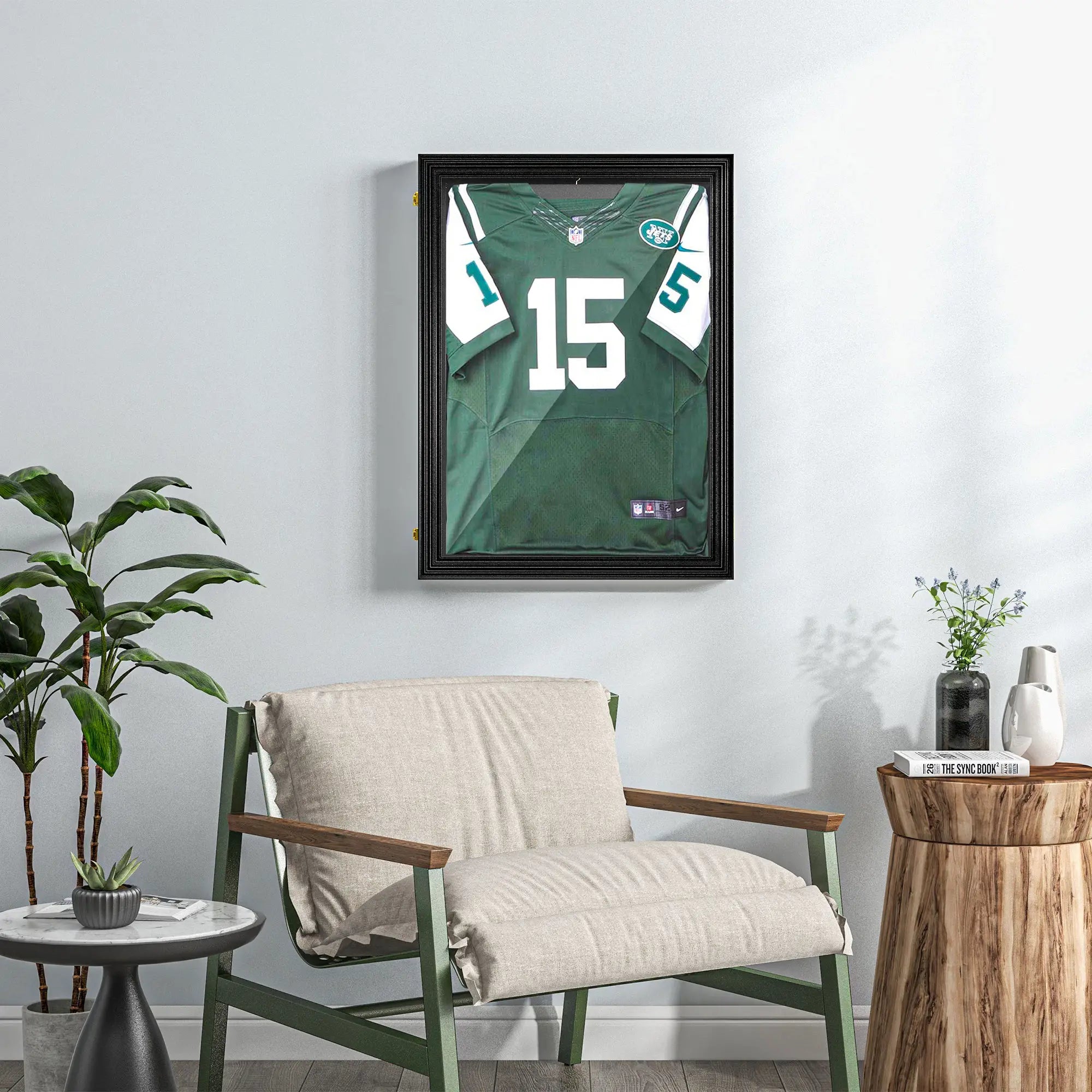 Jersey Display Frame Set, Acrylic Sports Shirt Shadow Box, 23.5