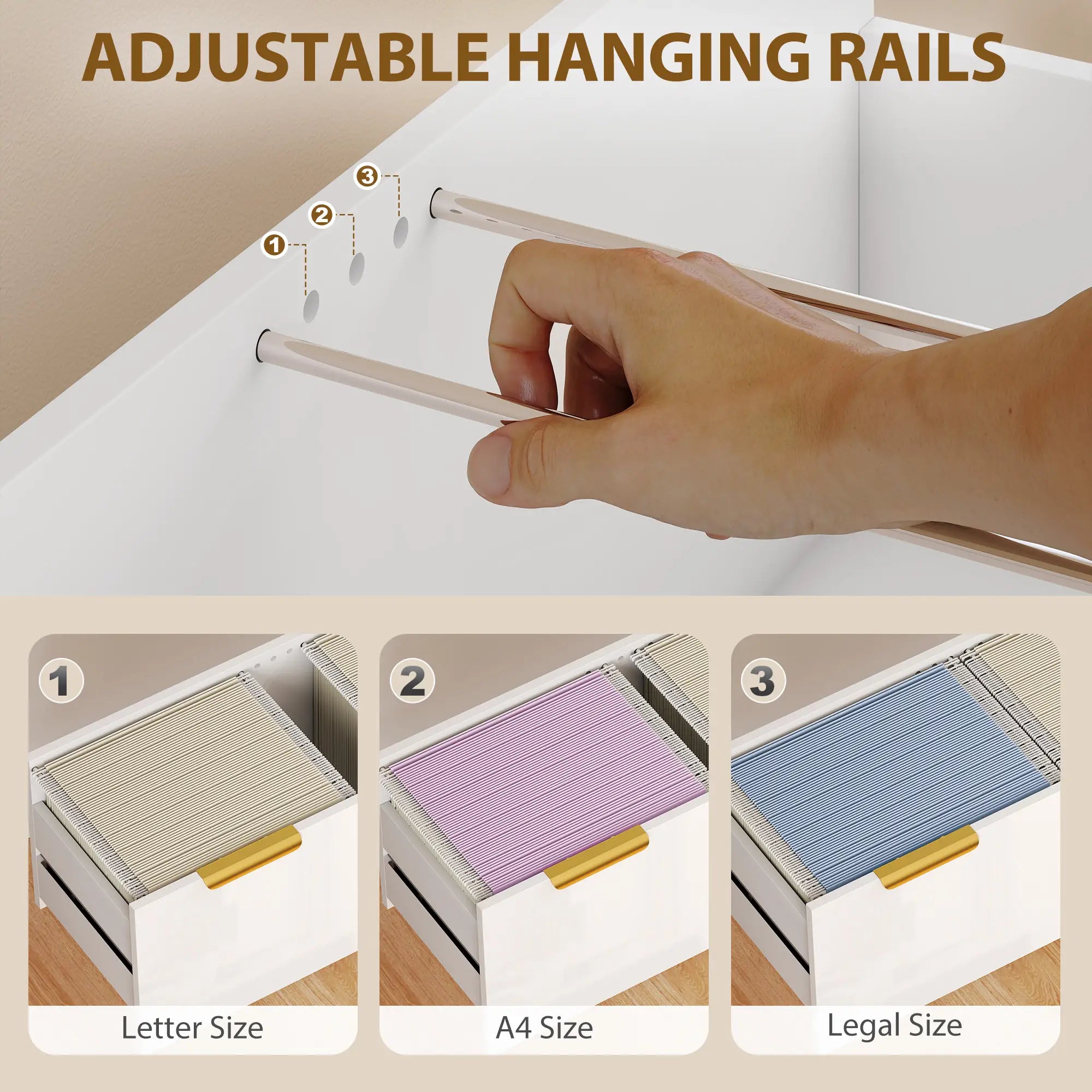 2 Drawer Lateral File Cabinet, Letter/A4/Legal Size, High Gloss White, White Office Cabinets & Cupboards at Gallery Canada