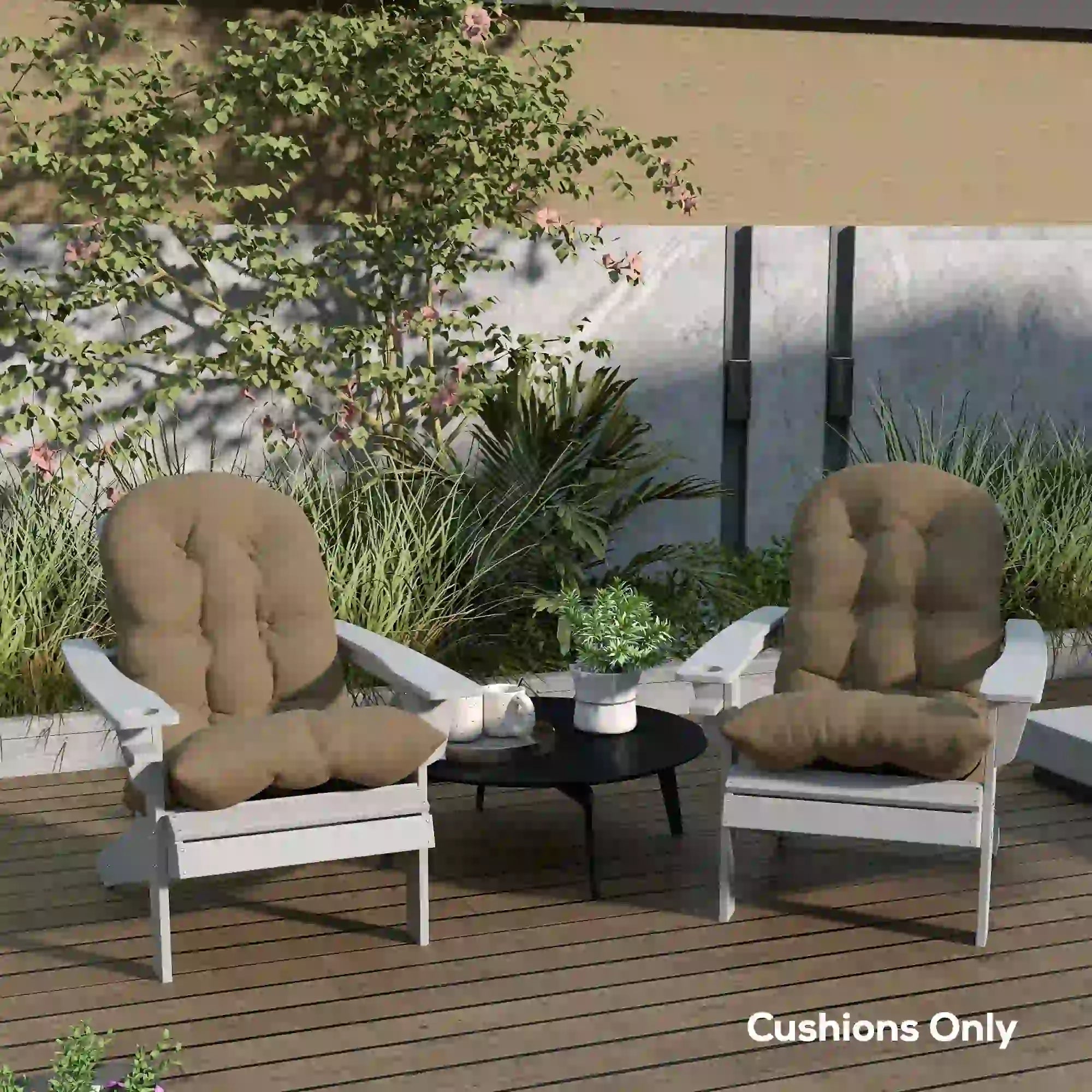 Adirondack Chair Cushions, Set of 2, Khaki Patio Chair Cushions at Gallery Canada