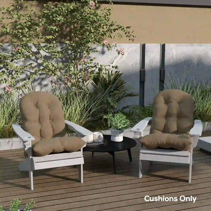 Adirondack Chair Cushions, Set of 2, Khaki Patio Chair Cushions at Gallery Canada