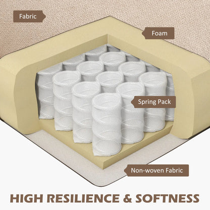 U Shape Couch, Double Chaise Lounge, 4 Seater Sofa, Wooden Legs, Beige Sofas & Reclining Chairs at Gallery Canada