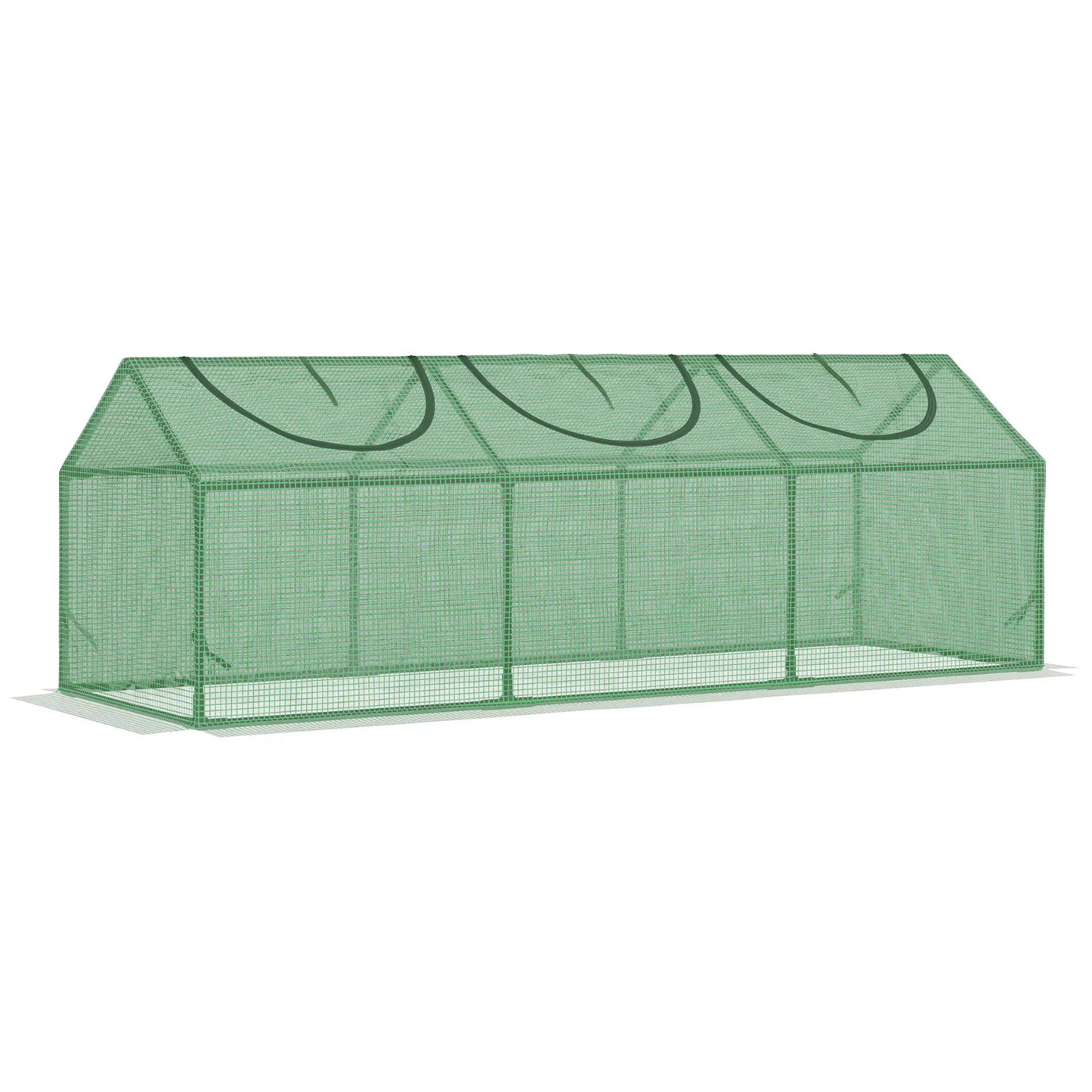 Portable Mini Tunnel Greenhouse, 71" x 24" x 24", Green Mini Greenhouses Green at Gallery Canada