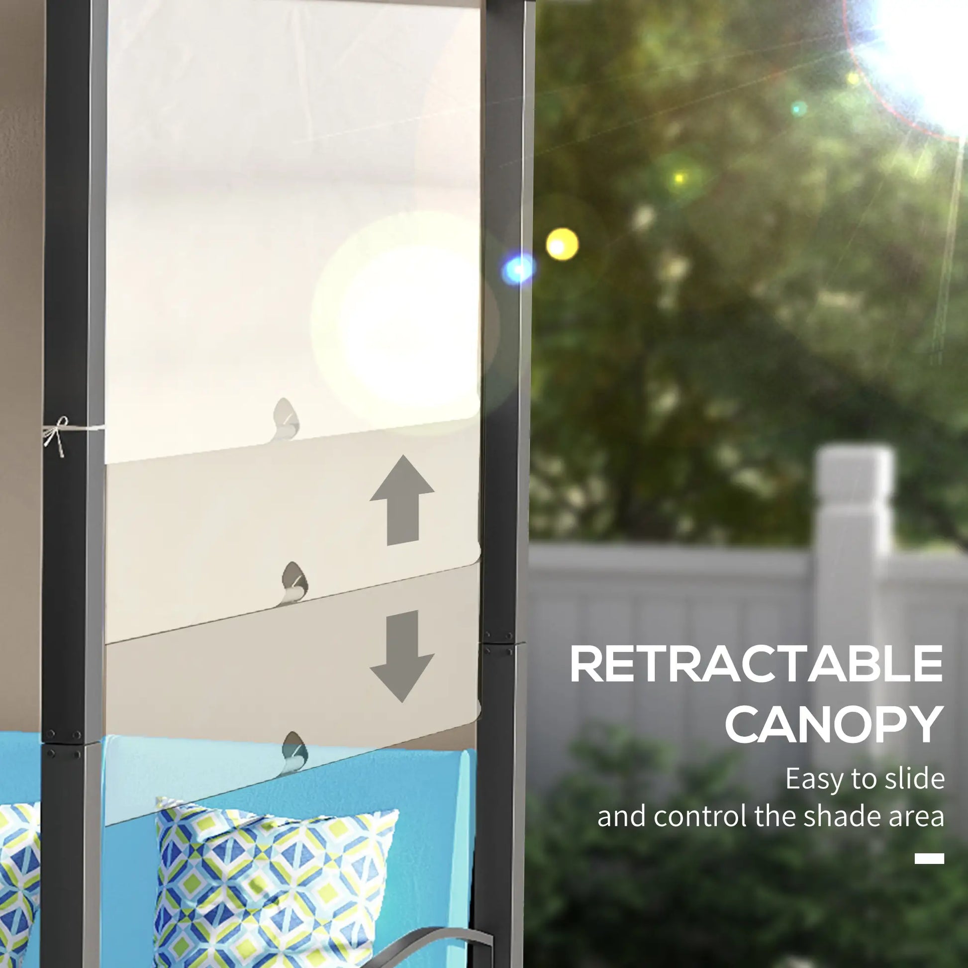 Outdoor Rattan Sofa Set with Canopy, Patio Furniture, Turquoise Patio Furniture Sets at Gallery Canada