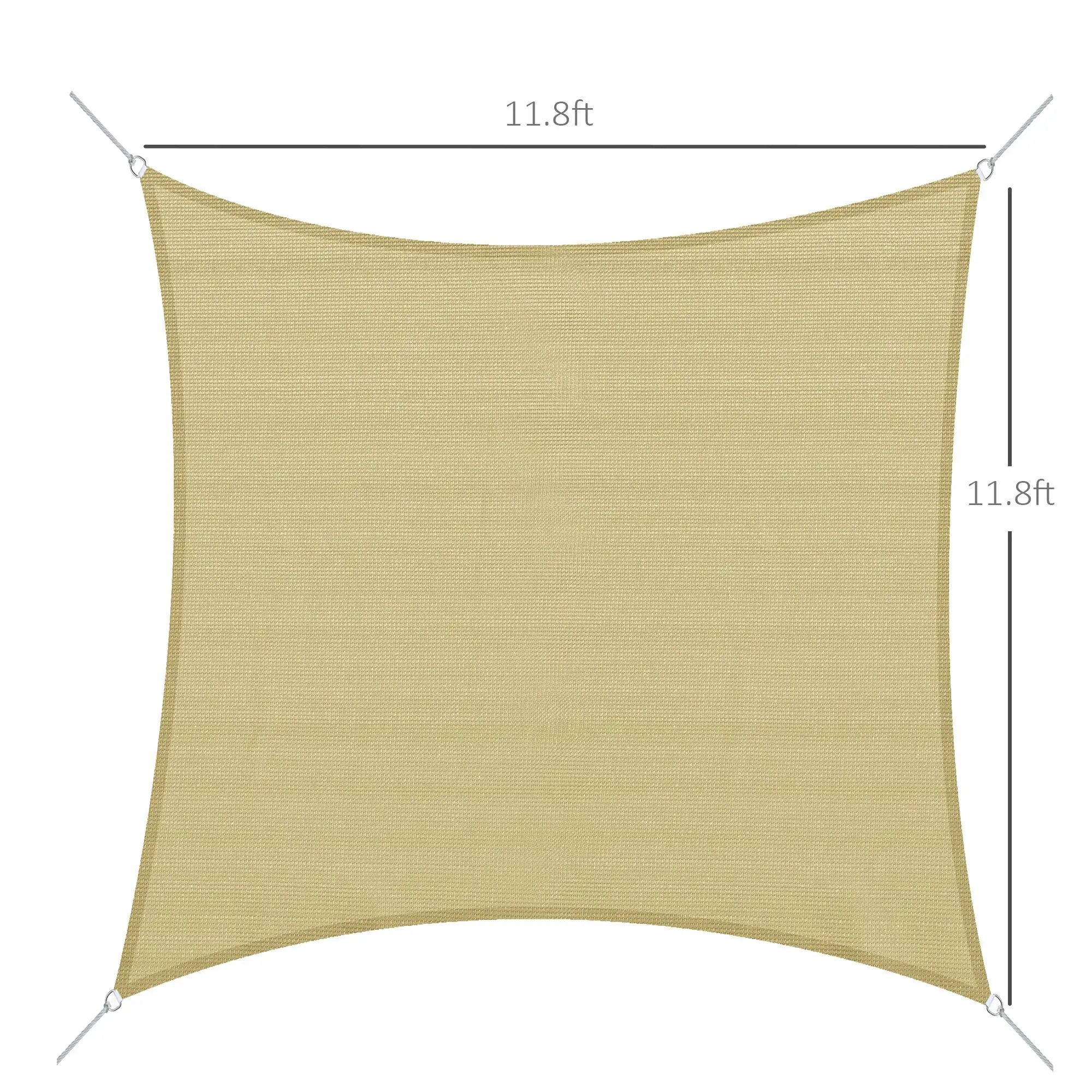 Square 12’ Sun Sail Shade, UV Protector, Outdoor Patio Cover Shade Sails at Gallery Canada