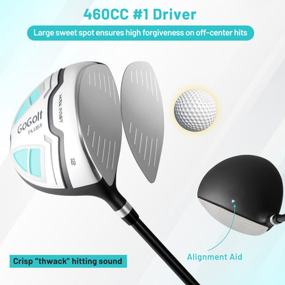 Women's Complete Golf Clubs and Bag Set Golf Stand Bag, Green Golf at Gallery Canada