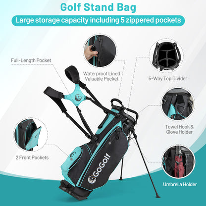 Women's Complete Golf Clubs and Bag Set Golf Stand Bag, Green Golf at Gallery Canada