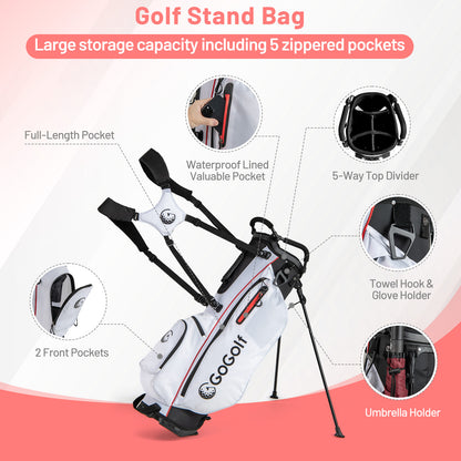 Women's Complete Golf Clubs and Bag Set with Headcovers and Putter, Red Golf at Gallery Canada
