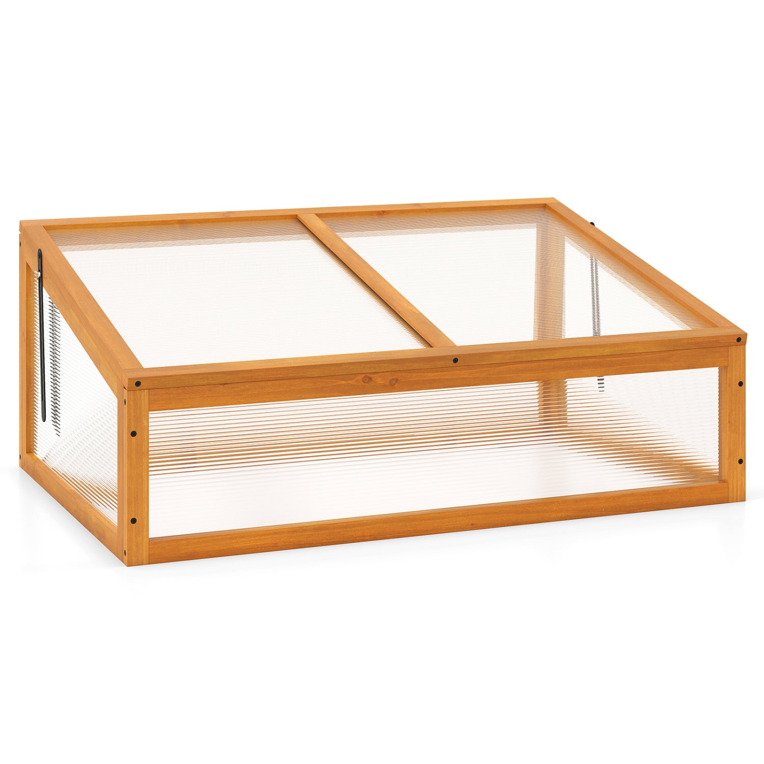 Wood Cold Frame Greenhouse Raised Planter Bed, Orange Greenhouses at Gallery Canada