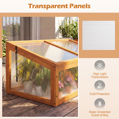 Wood Cold Frame Greenhouse Raised Planter Bed, Orange Greenhouses at Gallery Canada