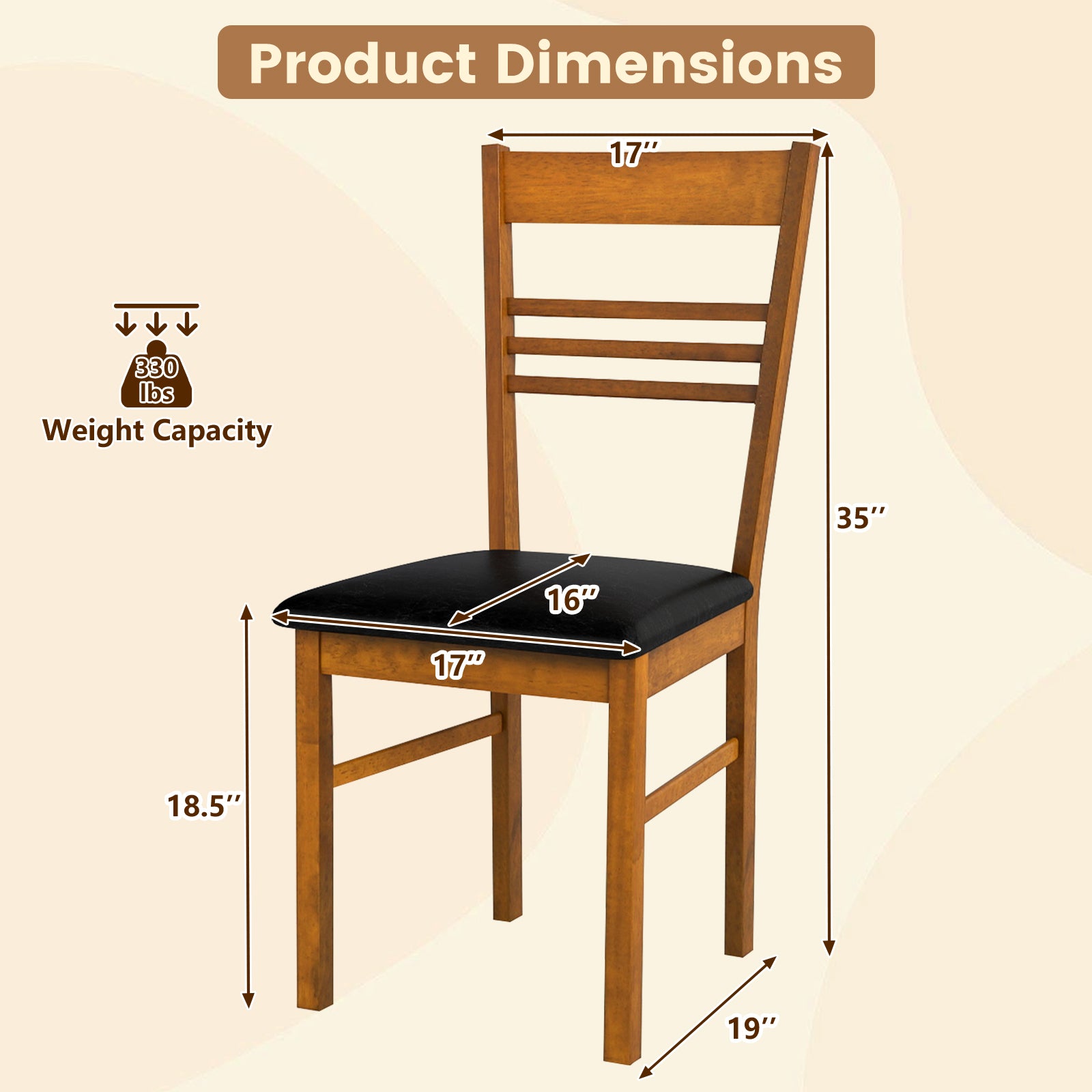 Wood Dining Chairs Set Of 2 Dining Chairs at Gallery Canada