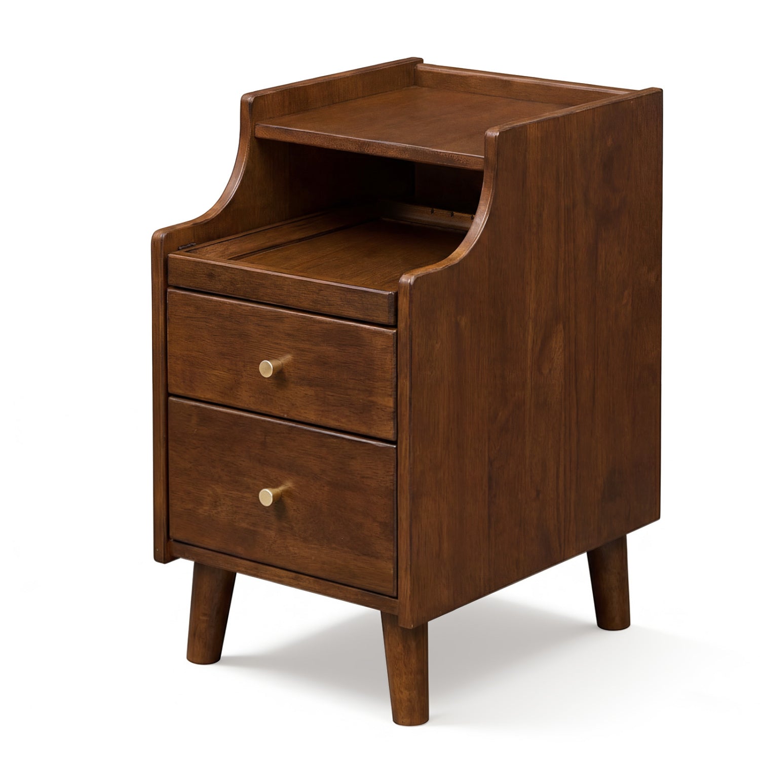 Wood Nightstand With Drawers, Brown Nightstands at Gallery Canada