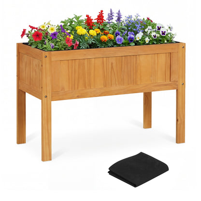 Wood Raised Garden Bed, Elevated Planter Box, Orange Raised Garden Beds Orange at Gallery Canada
